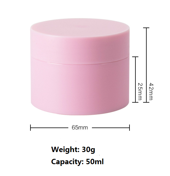 Xiamen Factory Directly Wholesale Cosmetic Containers Empty Plastic Cream Jar, Cosmetic Cream Double Wall Jars
