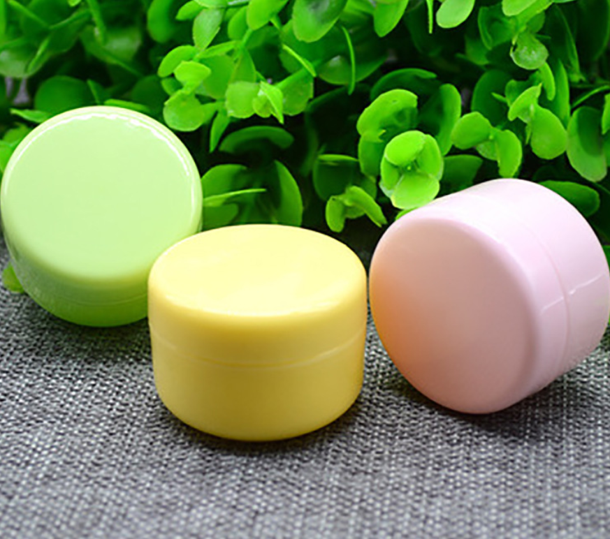 Xiamen Factory Directly Wholesale Cosmetic Containers Empty Plastic Cream Jar, Cosmetic Cream Double Wall Jars