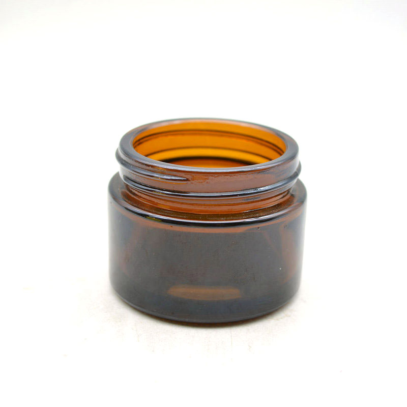 Xuzhou Abeisi 50ml wide mouth amber brown color glass candle jars with lids