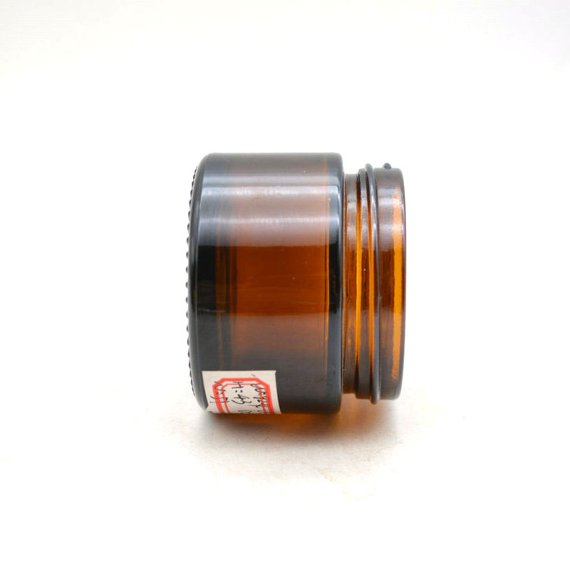 Xuzhou Abeisi 50ml wide mouth amber brown color glass candle jars with lids