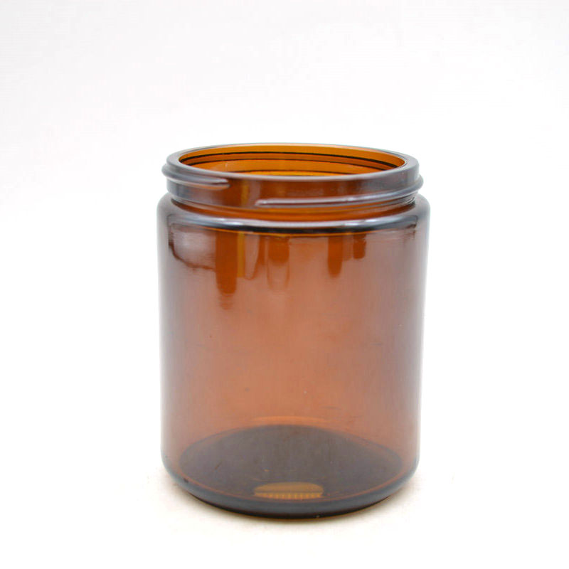 Xuzhou Abeisi Decorative Amber Glass Jar Scented Candle Empty Glass Candle Jar