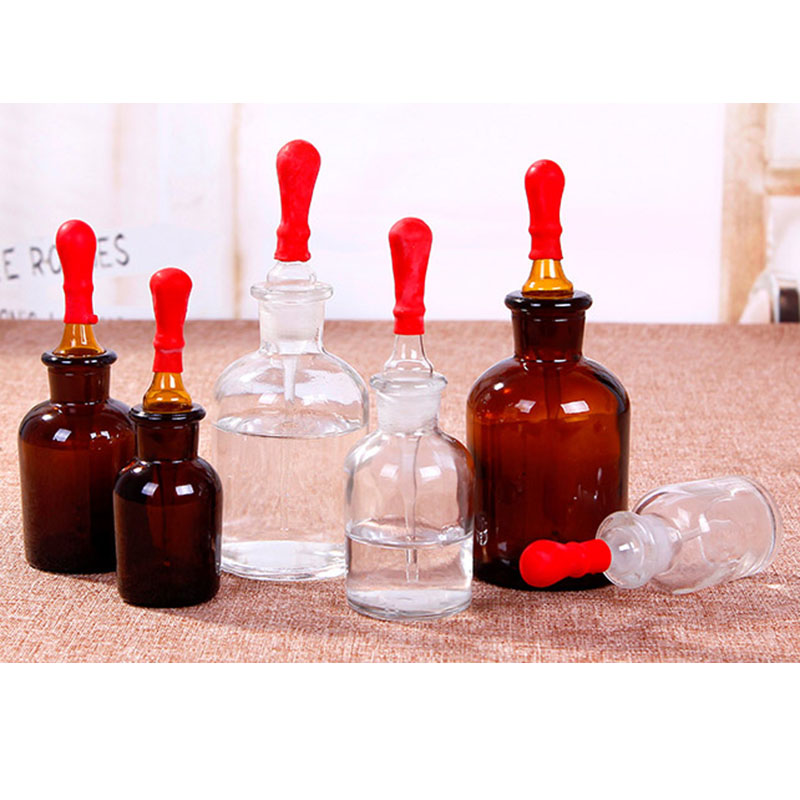 Xuzhou Avertan Chemical Laboratory glass reagent bottles with Dropper Experimentbottle in amber  clear