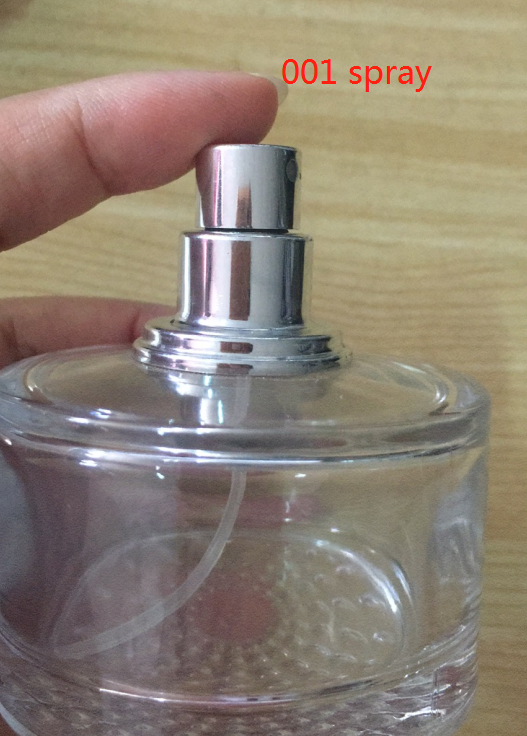 Xuzhou Wholesale empty clear 30ml 50ml 100ml glass perfume bottle crimp neck with mist sprayer