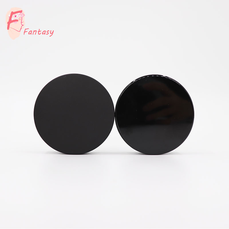 Xuzhou factory custom private printing 30ml 50ml 100ml matte black glass cream jar personal skin care glass jar container bottle