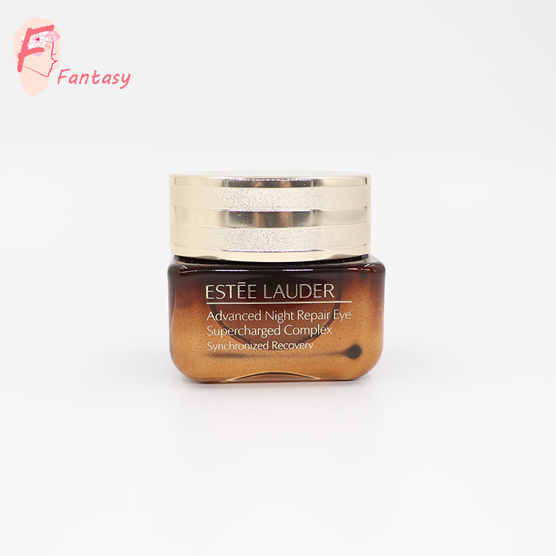 Xuzhou factory luxury amber glass eye cream jar 15ml 0.5 oz gold twist off cap personal skin care packaging containers