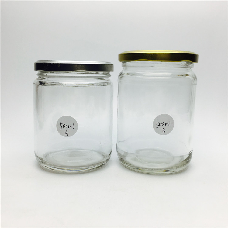 Xuzhou glass manufacturer 250ml 500ml 1000ml food preserve glass jar