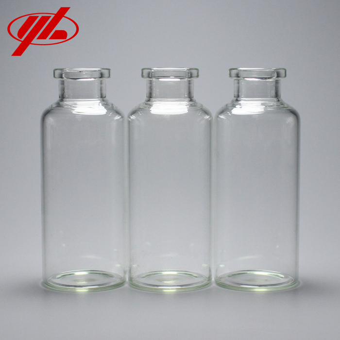 YBB Standard 30ml Clear Empty Glass Vials for Medical Injection