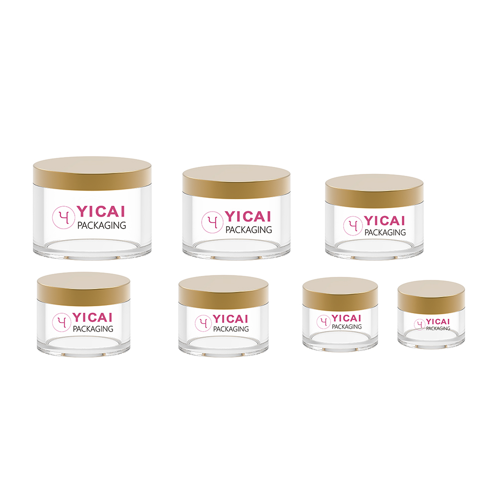 YCX11 Sifter Loose Powder Jar with Puff Packaging Plastic Case Mushroom Body OEM Box Packing Cap Color Printing Square