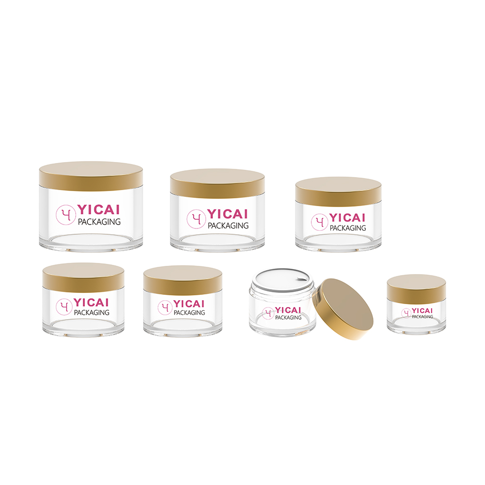 YCX11 Sifter Loose Powder Jar with Puff Packaging Plastic Case Mushroom Body OEM Box Packing Cap Color Printing Square