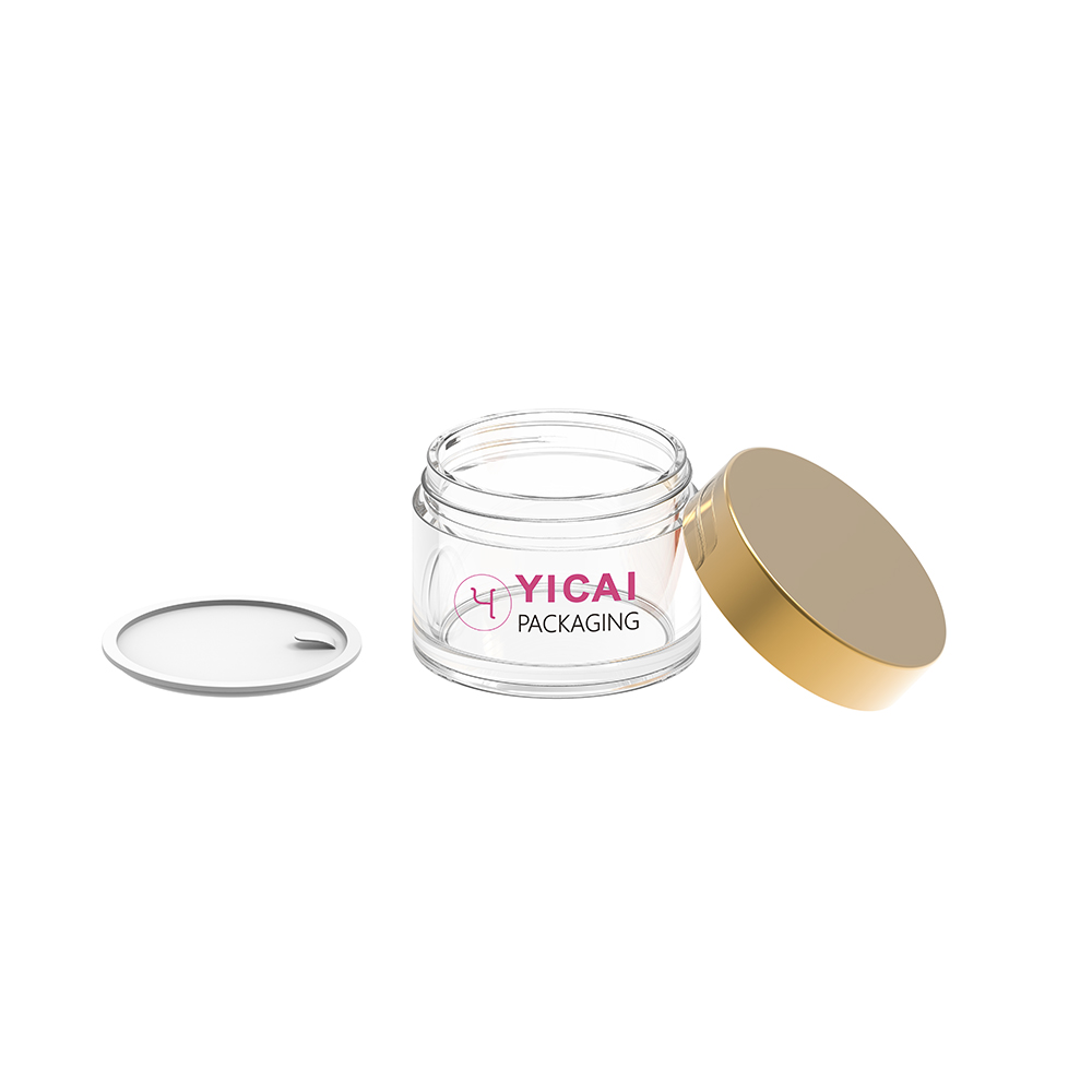 YCX11 Sifter Loose Powder Jar with Puff Packaging Plastic Case Mushroom Body OEM Box Packing Cap Color Printing Square