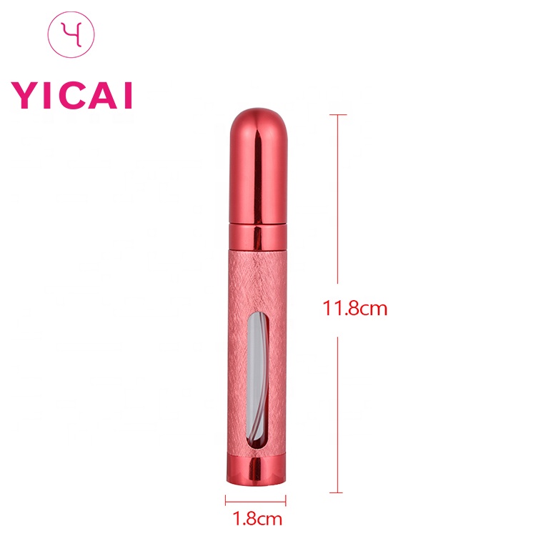 YICAI 5/8/10/12ml Empty Travel Packaging Mini Refillable Atomizer Perfume Bottle