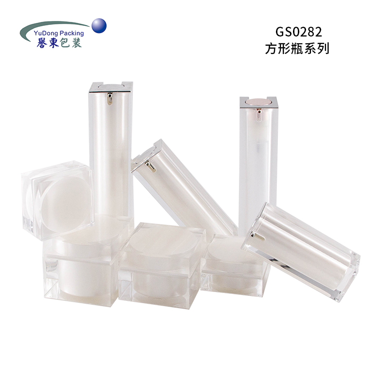 YUDONG Lotion Pump Bottle Airless Cream Jar Plastic PACK Hot Sale Empty 15/30/50/100ml Skin Care Packaging Screen Printing
