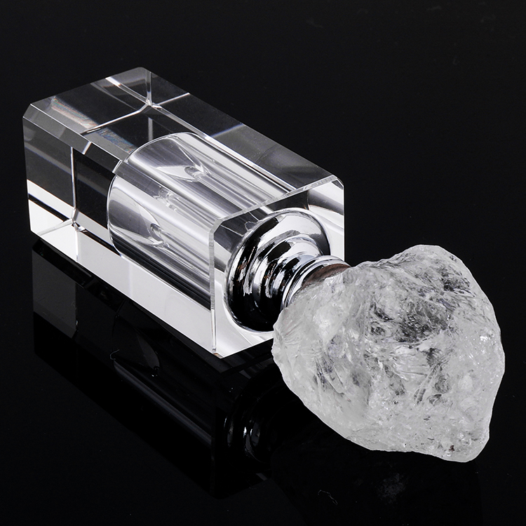 Yase Small Rock Crystal Perfume Bottles Healing Stone Quartz Women Perfume Bottle Wedding/home Decor