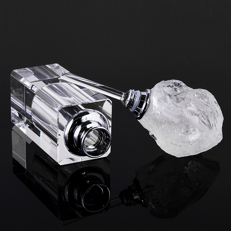 Yase Small Rock Crystal Perfume Bottles Healing Stone Quartz Women Perfume Bottle Wedding/home Decor