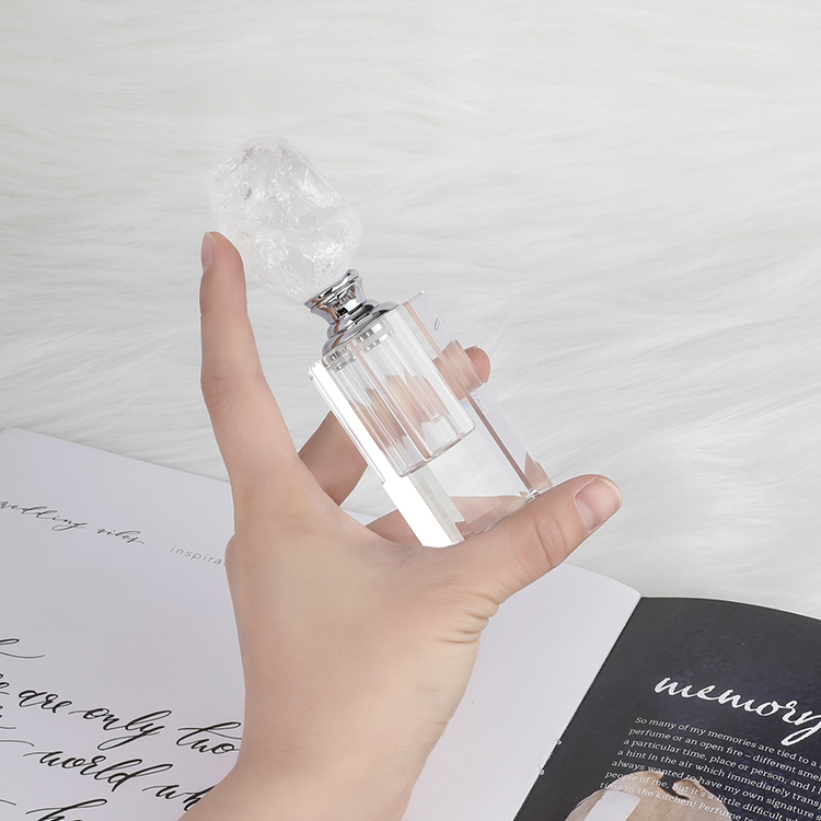 Yase Small Rock Crystal Perfume Bottles Healing Stone Quartz Women Perfume Bottle Wedding/home Decor