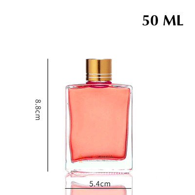 Youcheng whisky wine 30ml 50ml 100ml Empty Flat Whiskey clear Glass Bottle