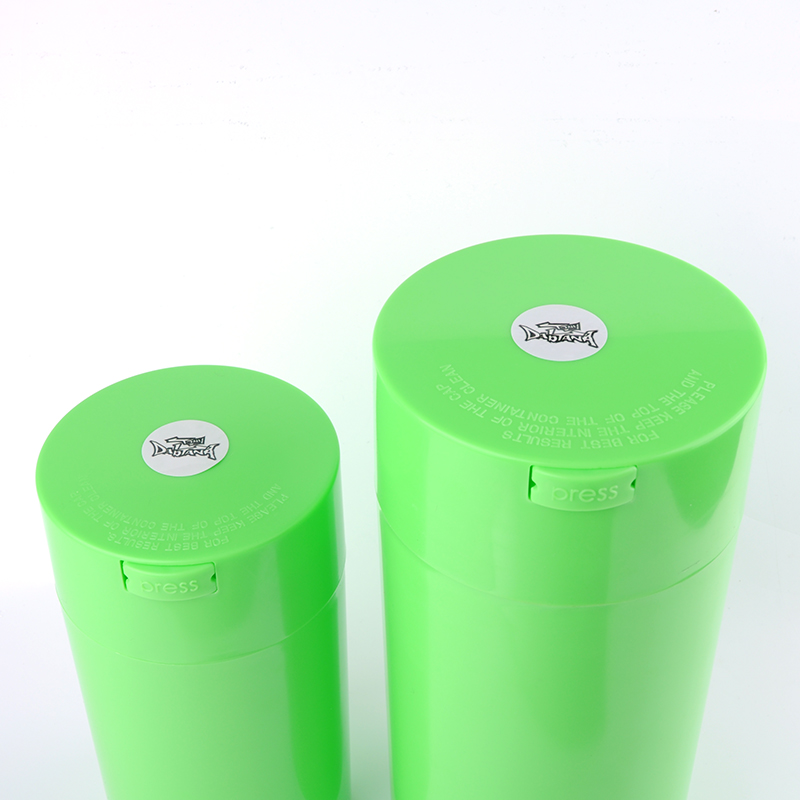 Yufan JL-029Y Custom Plastic Jar Container Abs Vacuum Air Tight Plastic Storage Jar Seal