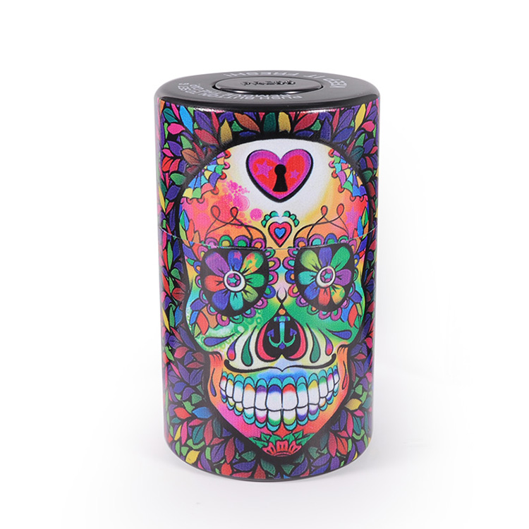 Yufan JL-035Y Wholesale Custom Outdoor Waterproof Storage Box Picture Light Big Smoking Accessories Jar