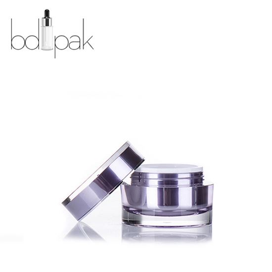 Yuyao Factory Round Luxury Plastic Nail Gel Cosmetic Container Empty 5g 10g Cream Jar