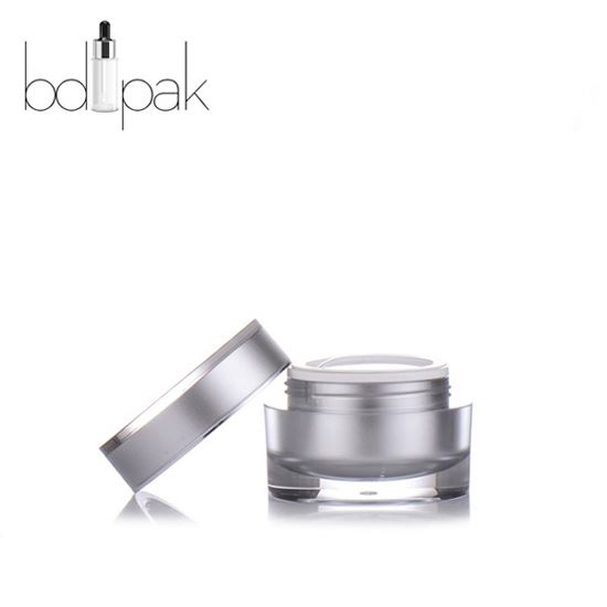 Yuyao Factory Round Luxury Plastic Nail Gel Cosmetic Container Empty 5g 10g Cream Jar