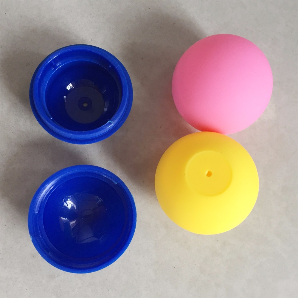 Yves new design hot sales plastic material acrylic round ball shaped cream jar