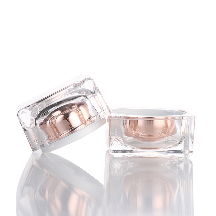 ZY03-A108 cosmetic clear mini plastic acrylic jar 50ml