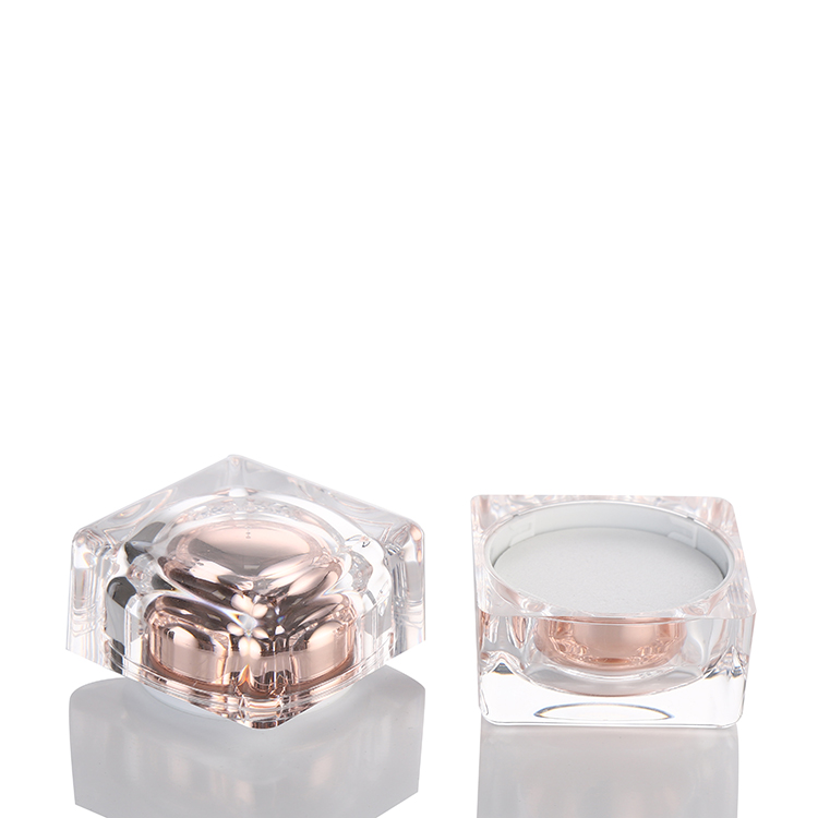 ZY03-A108 cosmetic clear mini plastic acrylic jar 50ml