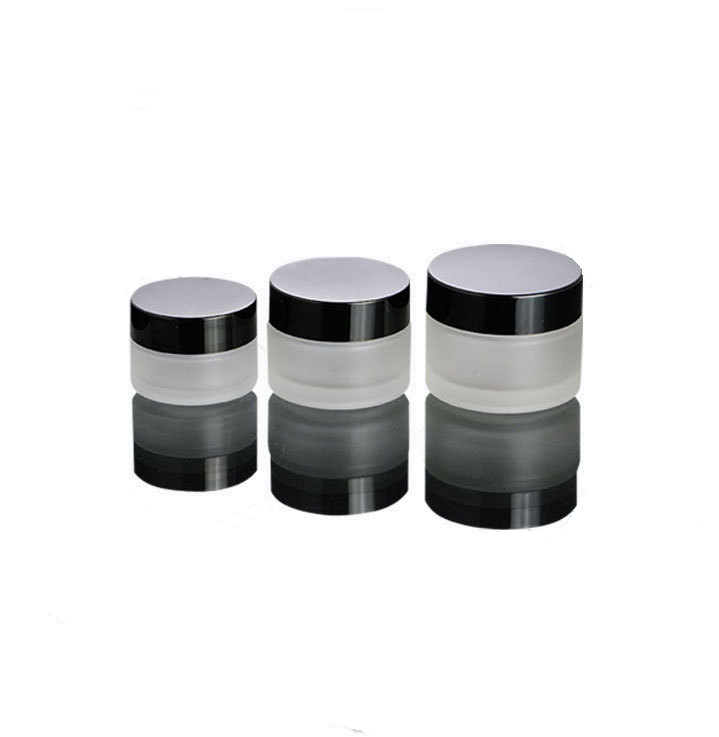 Ze Light 15-50g Frosted Glass Bottle Skin Cream Lotion Packaging Cosmetic Packaging Set