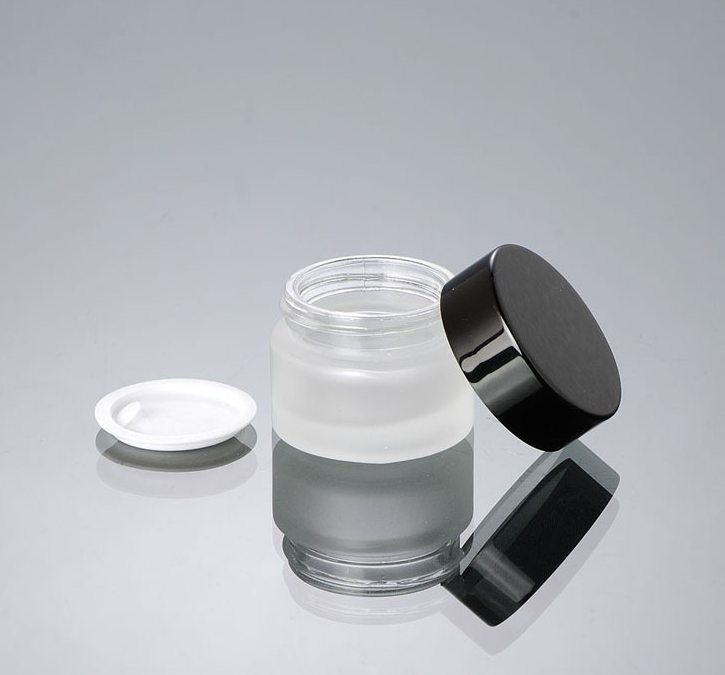 Ze Light 15-50g Frosted Glass Bottle Skin Cream Lotion Packaging Cosmetic Packaging Set