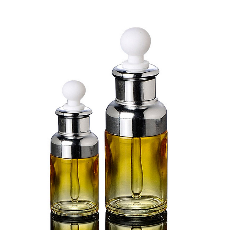 Ze Light 20ml 40ml Cosmetic Packaging Glass Dropper Bottle Essence Oli Serum Bottle