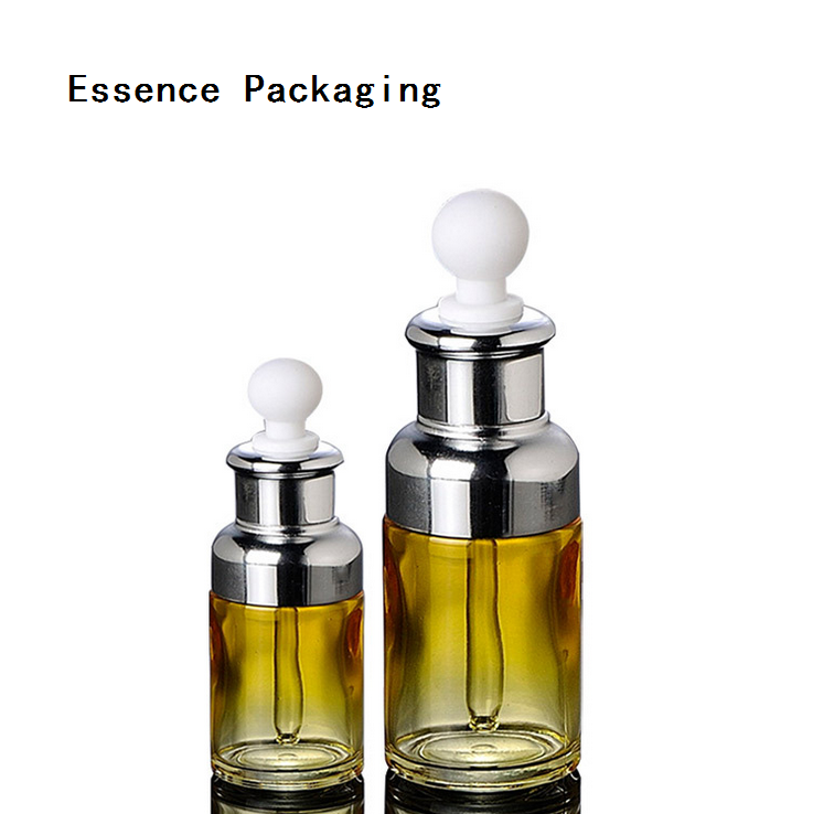 Ze Light 20ml 40ml Cosmetic Packaging Glass Dropper Bottle Essence Oli Serum Bottle