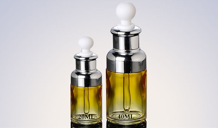 Ze Light 20ml 40ml Cosmetic Packaging Glass Dropper Bottle Essence Oli Serum Bottle