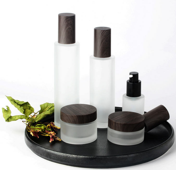 Ze Light 30g cream glass bottle frosted high quality cosmetic packaging jar