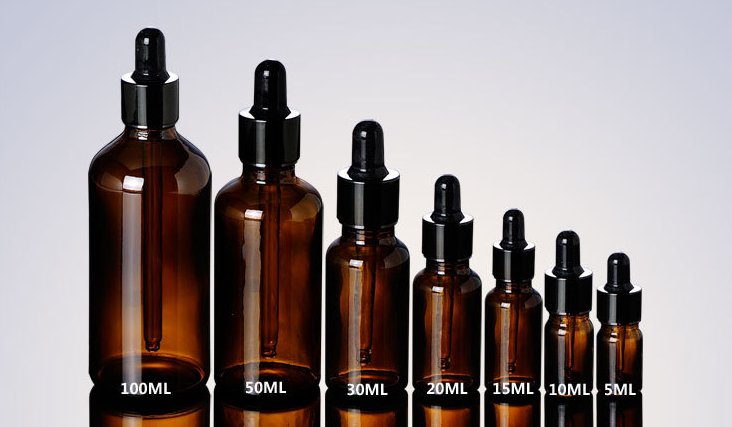 Ze Light 5-100ml Brown Glass Bottle High Quality Set Essence Oil Bottle Serum Bottle Dropper