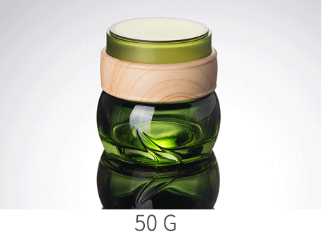 Ze Light 50g-120ml cream jar toner lotion bottle skincare packaging glass bottle wooden bottle cap
