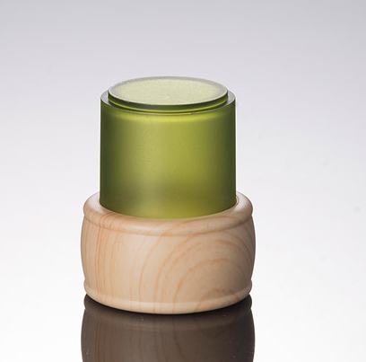 Ze Light 50g 40ml 100ml 120ml Bamboo Cosmetic Packaging Glass Lotion Pump Bottle With Wood Lid