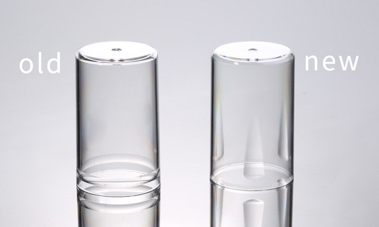 Ze Light Frosted Glass Airless Pump Lotion Bottle Biodegradable Cosmetic Packaging