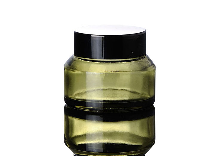 Ze Light Stock Product 30g Light Green Glass Face Cream Jar Hand Cream Jar ECO Friendly Cosmetic Containers