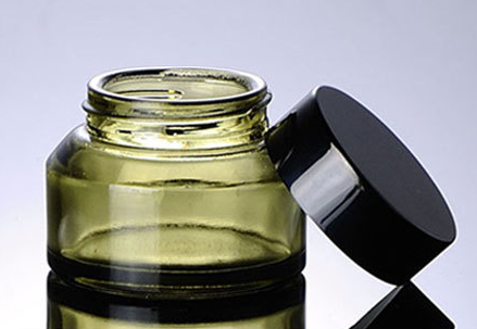 Ze Light Stock Product 30g Light Green Glass Face Cream Jar Hand Cream Jar ECO Friendly Cosmetic Containers