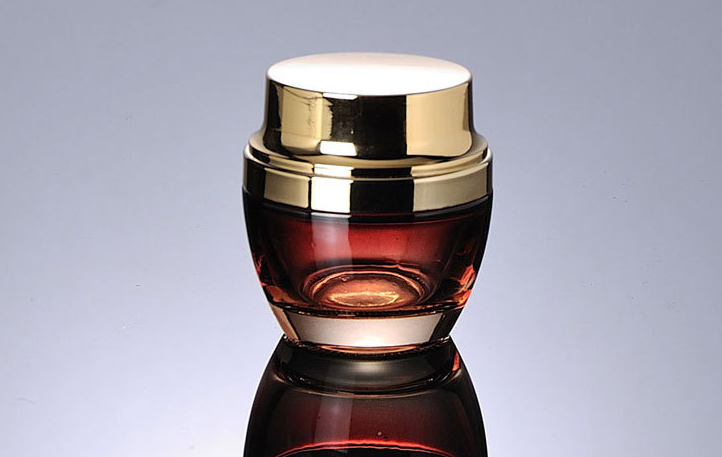 Ze Light Stock Product 50g Red Black Empty Body Face Cream Glass Jar Luxury Cosmetic Packaging Set