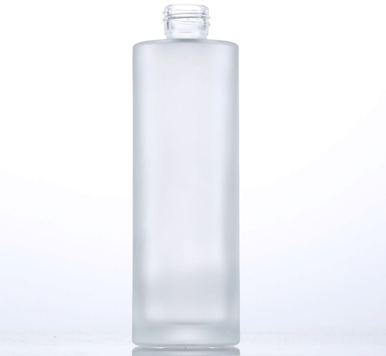 Ze Light Stock Product Empty 100ml Cylinder Frosted Glass Lotion Pump Bottle Luxury Cosmetic Packaging Bottle
