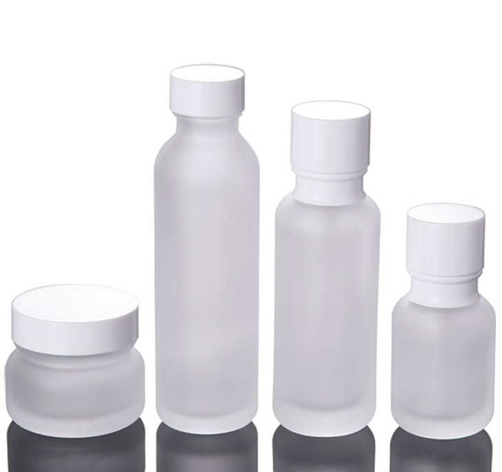 Ze Light Stock Product Empty 150ml Frosted Glass Bottle With Screw Cap Toner Bottle Cosmetic Packaging