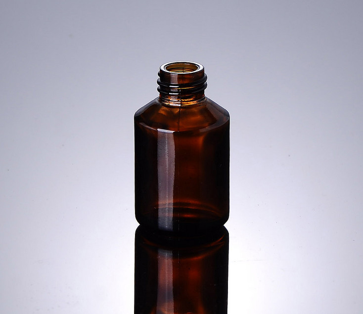 Ze Light stock product 30 ml Glass Dropper Face Serum Essence Oil Red Bottle With Gold Cap Luxury Cosmetic Packaging Bottle