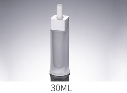 Ze light 30ml Toner Lotion Bottle Elegant Square Glass Bottle Travel Cosmetic Dropper Bottle