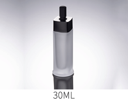 Ze light 30ml Toner Lotion Bottle Elegant Square Glass Bottle Travel Cosmetic Dropper Bottle