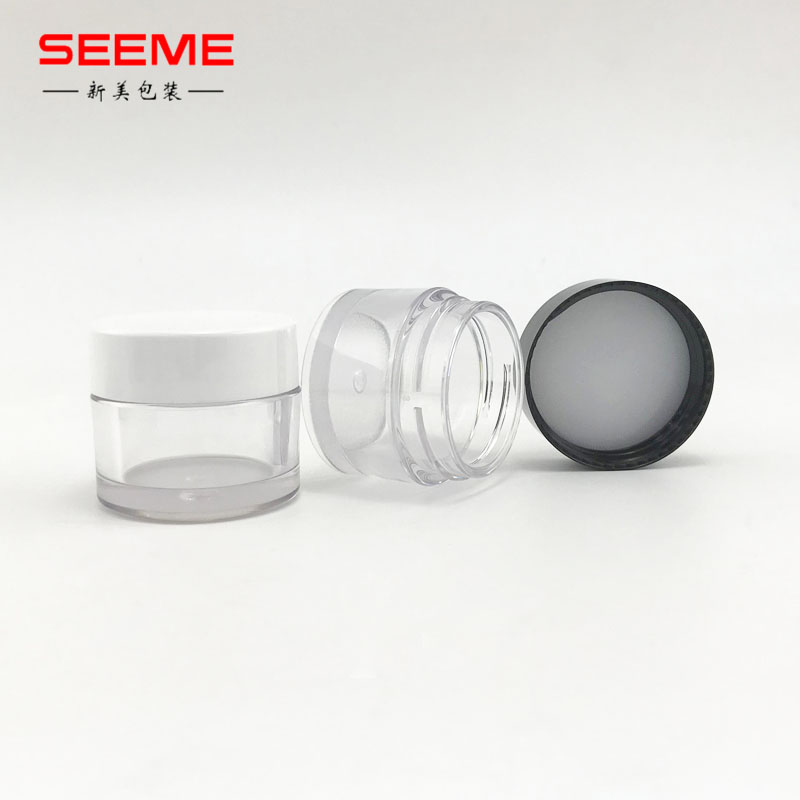 Zhejiang SKINCARE Packaging cosmetic PETG/PS 15g cream bottle DIY custom color