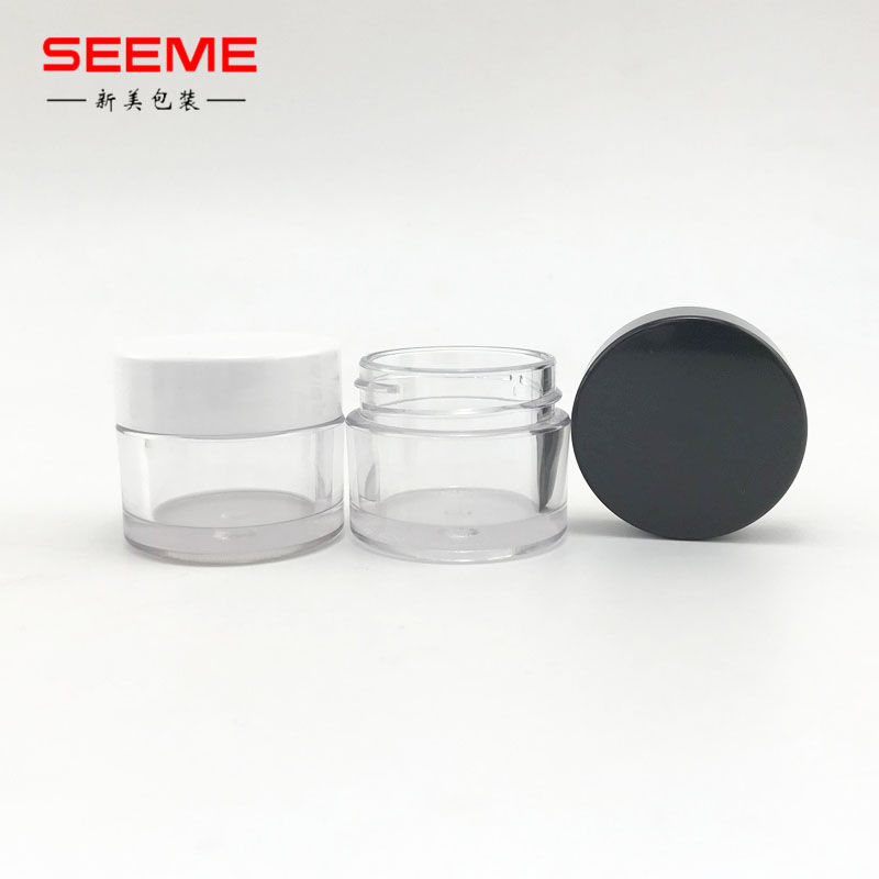 Zhejiang SKINCARE Packaging cosmetic PETG/PS 15g cream bottle DIY custom color