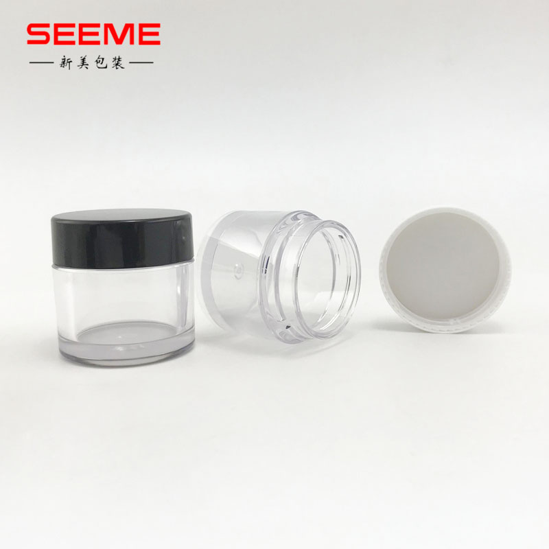 Zhejiang SKINCARE Packaging cosmetic PETG/PS 15g cream bottle DIY custom color