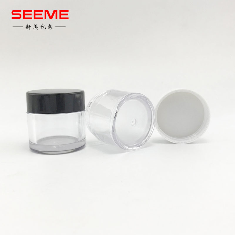 Zhejiang SKINCARE Packaging cosmetic PETG/PS 15g cream bottle DIY custom color