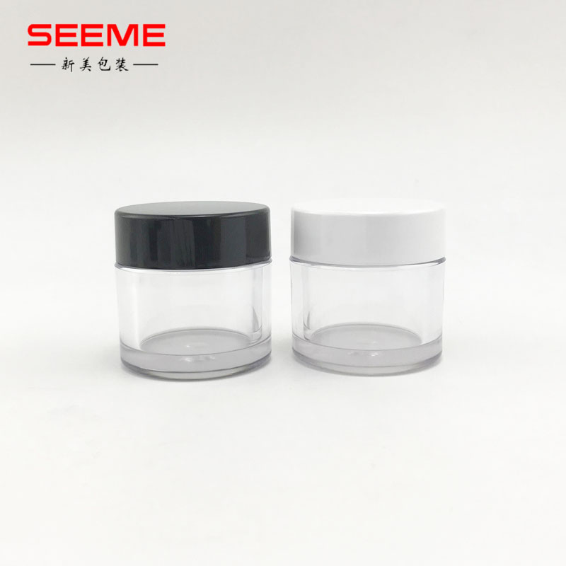 Zhejiang SKINCARE Packaging cosmetic PETG/PS 15g cream bottle DIY custom color